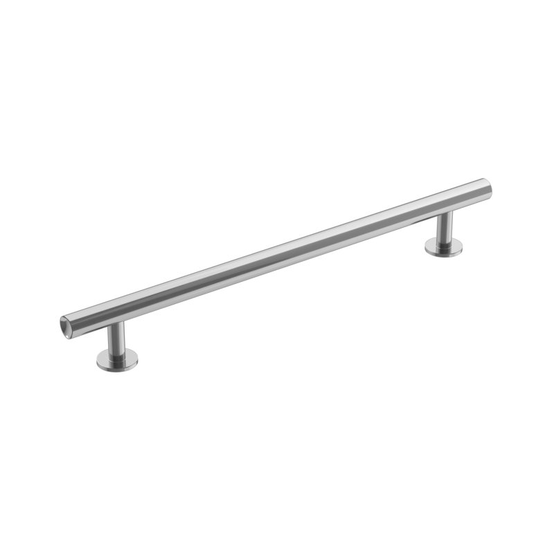 Poignée barre Radius, Chrome poli, 7.5625"
