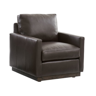 Chaise pivotante en cuir Meadow View