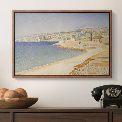 La jetée à Cassis, Opus 198, 1889 - Paul Signac, toile tendue avec châssis