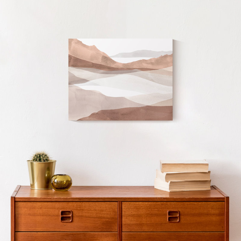 " Boho Landscape ", 11" H x 14" W x 1.25" D, No Frame