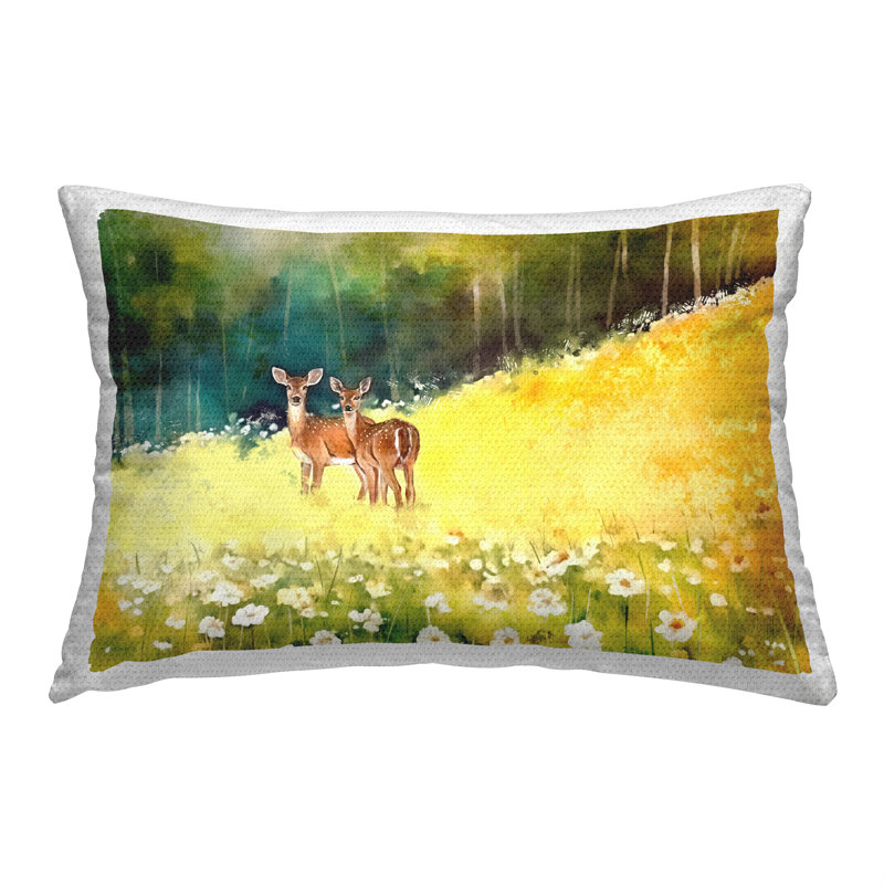 Housse de coussin rectangulaire en polyester pour l'intérieur et l'extérieur par Ziwei Li