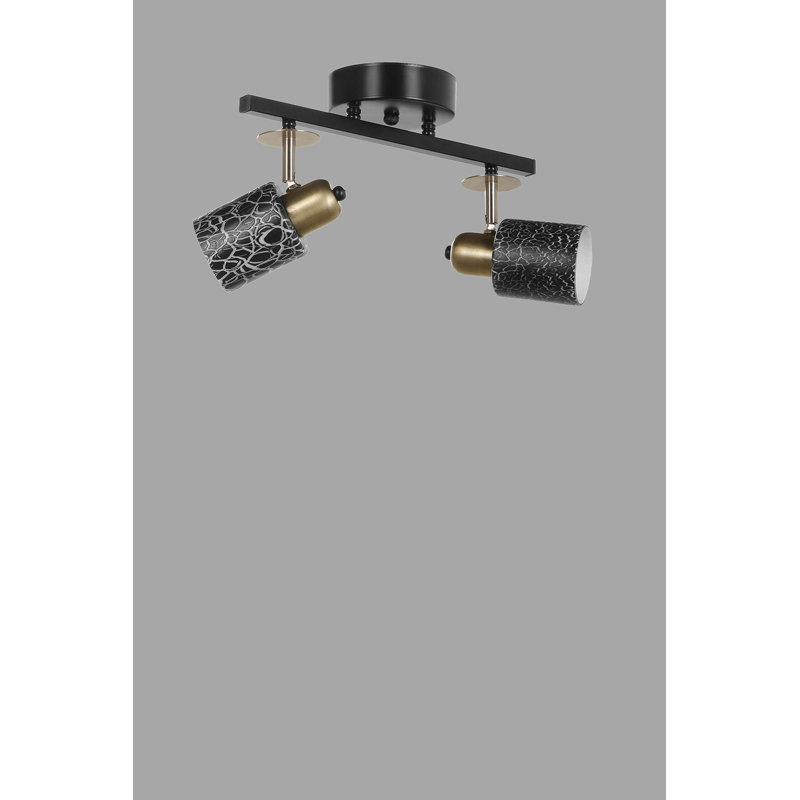Ensemble de rail d'éclairage 2 lumières Nomi 14,17 po