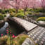 Pont de jardin japonais Crescent