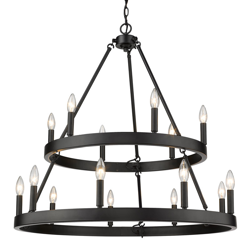 Emmalynn 15 - Light Steel Dimmable Chandelier
