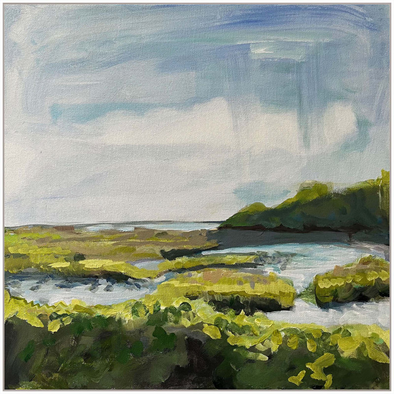 «Halsey Creek» par Katie Ré Scheidt, Toile tendue, H 47 po x l 47 po