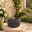 Fontaine Zen Lotus avec éclairage DEL pour méditation extérieure