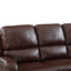 Ensemble de salon inclinable électrique en cuir végétalien 3 pièces avec port de charge USB Rimmer-101644118