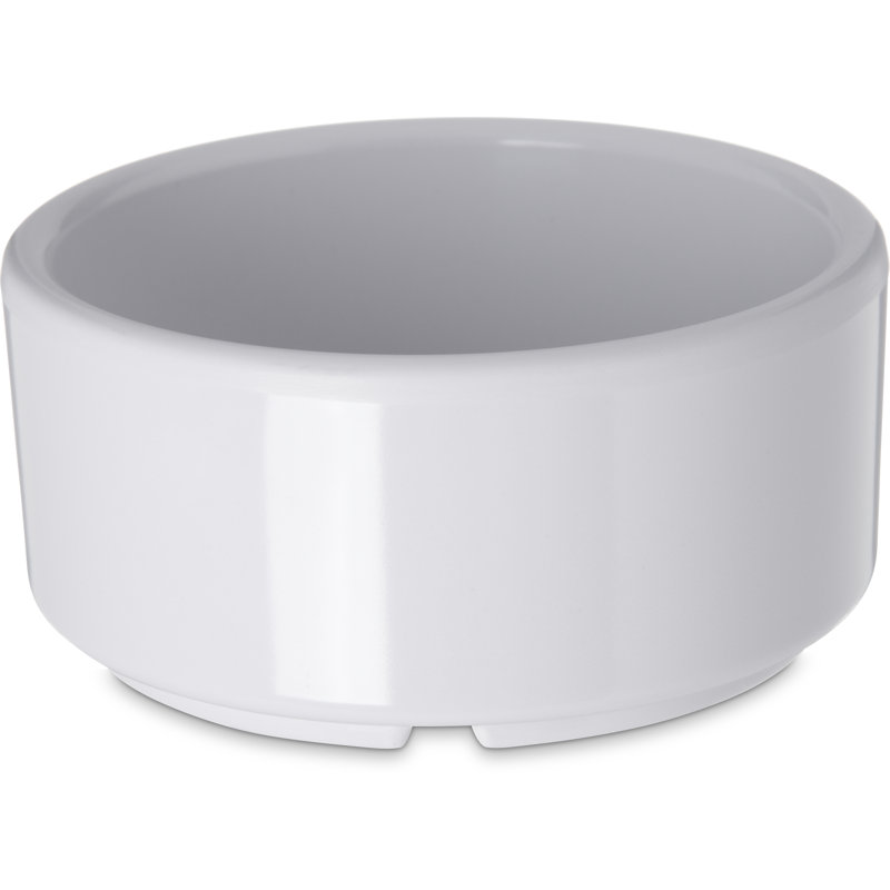 Melamine Straight-Sided Sauce Ramekin, 4 oz, White