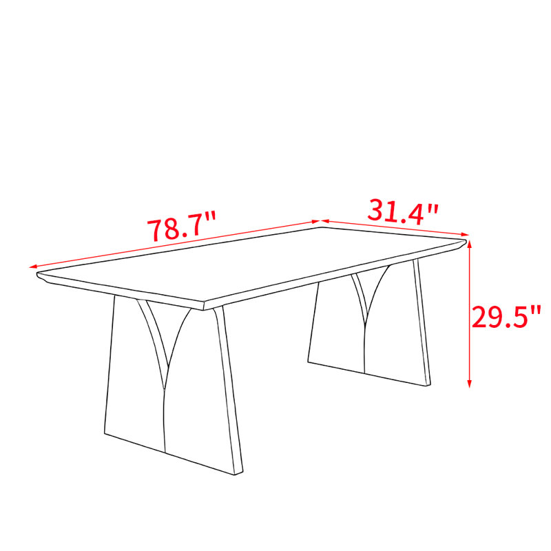 Festus, 29.5"H x 78.7"L x 31.4"W