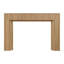 Pourtour de manteau de cheminée en bois Hazel - ouverture 48 po x 42 po - ensemble 72 po x 54 po - teinte blond-119241532-119241522