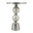 Modern Mirrored Top Side Table with Metal Base Contemporary Orb Accent Table-336233578-342056152