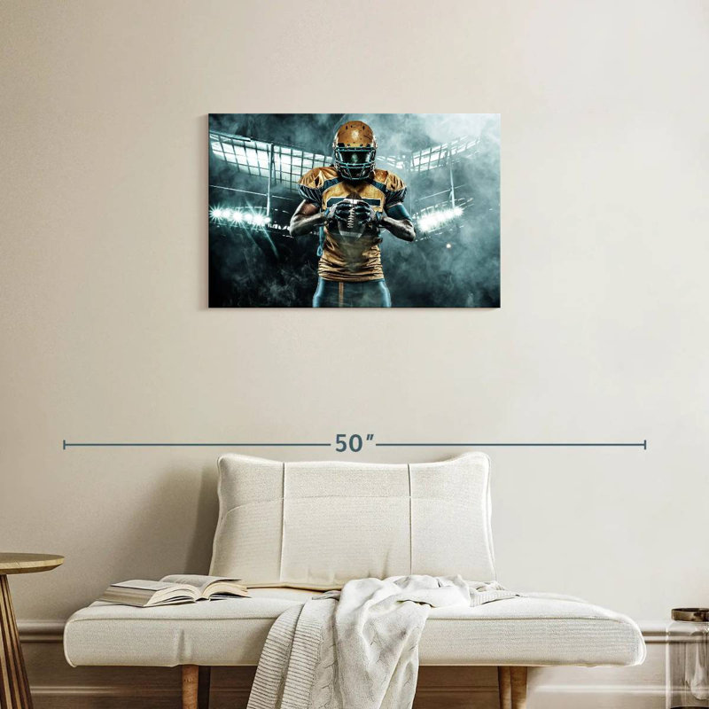  «American Football Player, H 20 po x l 30 po