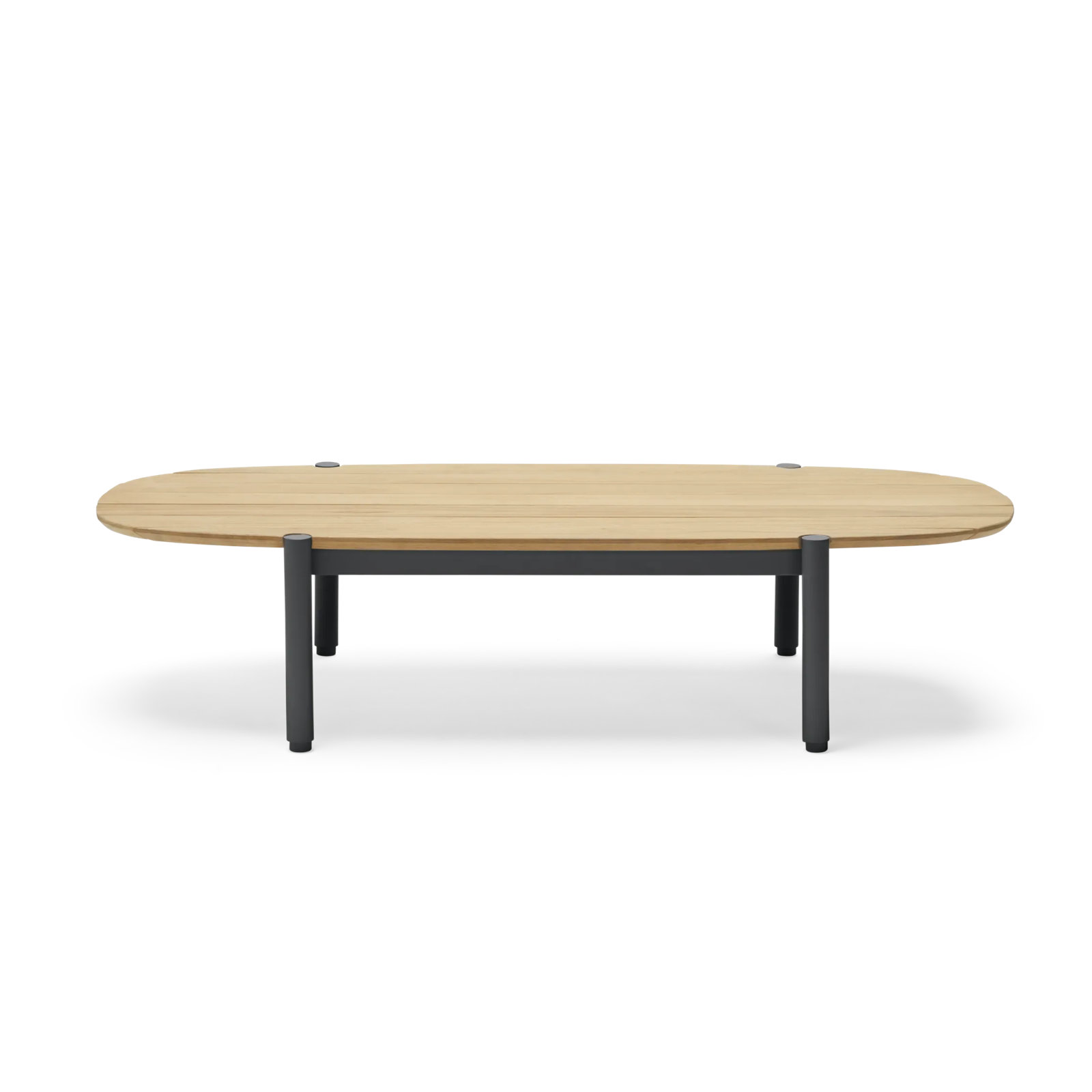 Terra 52'' Teak Outdoor Coffee Table, Charcoal