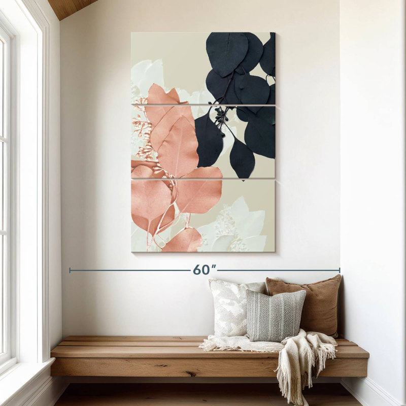Harnek indigo et feuilles de rosé I