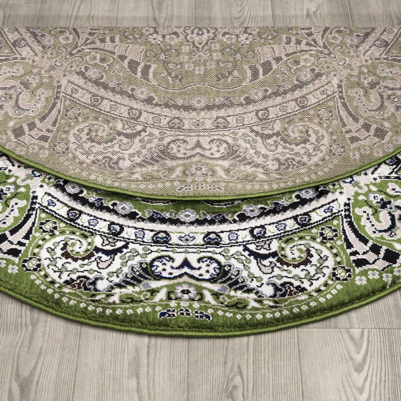 Floral Area Rug, Round 10cm