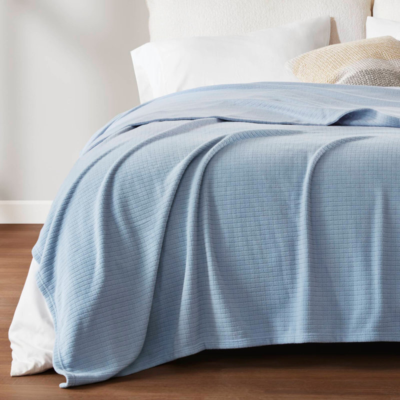 Microfleece Blanket, Blue, King