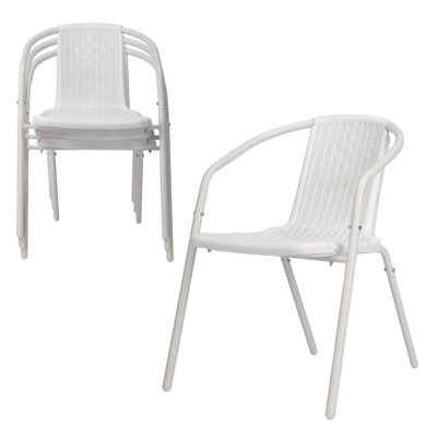 Stackable Outdoor Dining Chairs Set Of 4