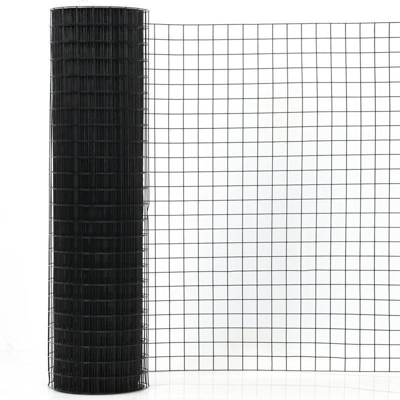 Kissena 91.5cm H x 91.5cm W Black Metal Wire/Mesh Fence