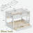 Bunk Bed With Storage Cabinets, Led Light And 2 Drawers-230435653