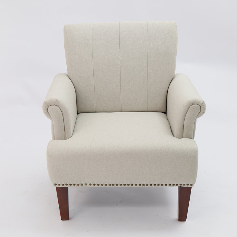 Zanera Upholstered Armchair, Light Brown 100% Polyester
