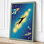 Ascending Through Stars Modern - Wrapped Canvas-359029302-359029304
