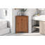 Armoire de rangement triangulaire pour salle de bain avec tablettes réglables-868376556
