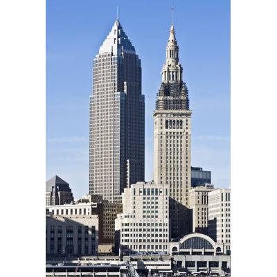 Filippus Downtown of Cleveland 1 Piece Wrapped Canvas Wall Art