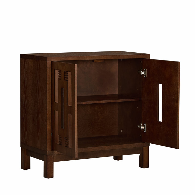 Buffet 31,5 po Mid Century Modern, Walnut
