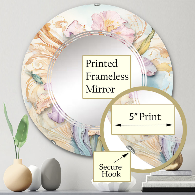 Miroir mural Zendre, 24 po x 24 po