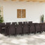 12 - Person Patio Dining Set Rectangular Table-1911107311-1911107314-1911107319