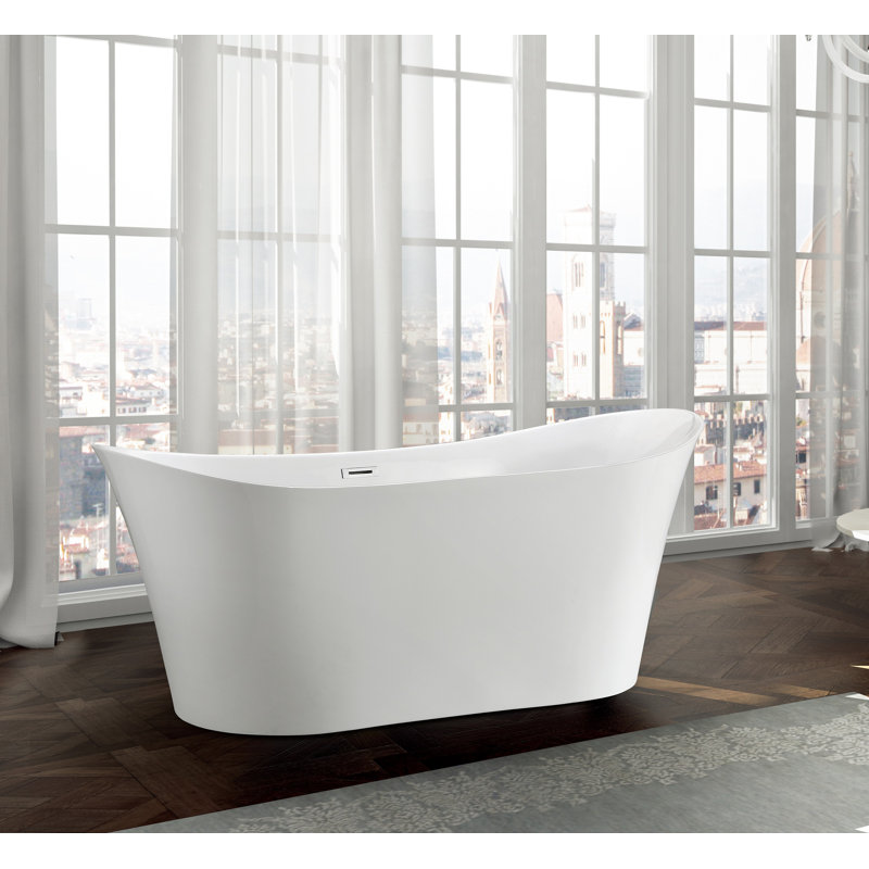 Toulouse 67'' x 31'' Soaking Acrylic Bathtub
