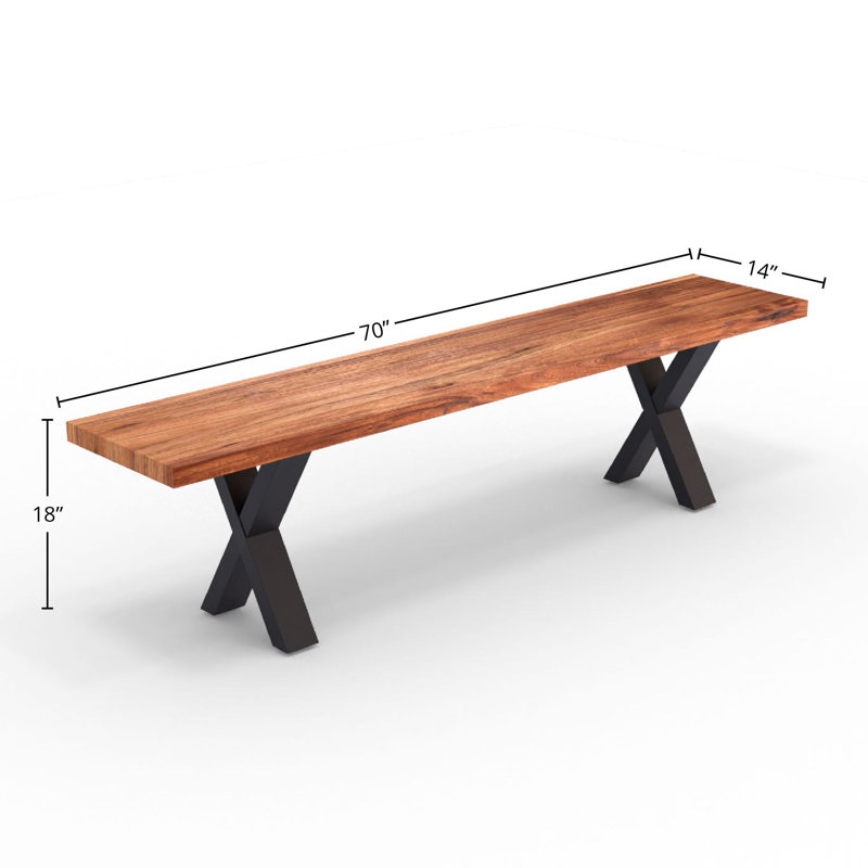 Banc de salle à manger Kaymari, Brun clair