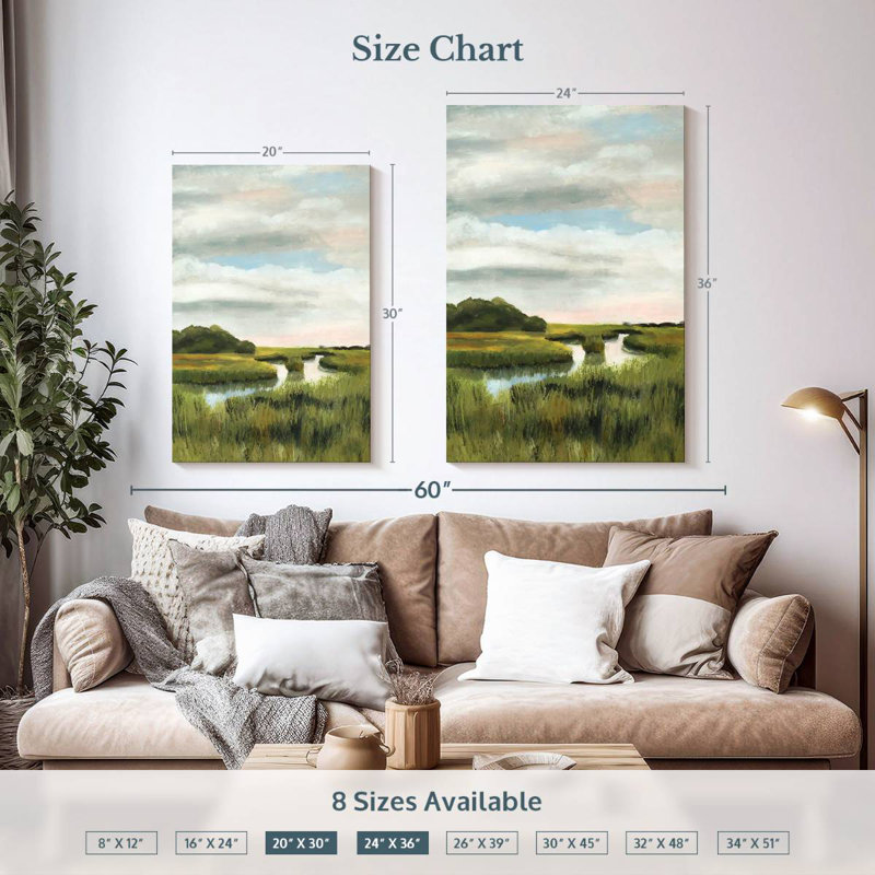 Alvord Marsh Landscape I, H 36 po x l 24 po