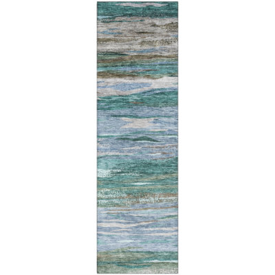 Premium Machine Washable Alaina AMF1933 Waves Rug