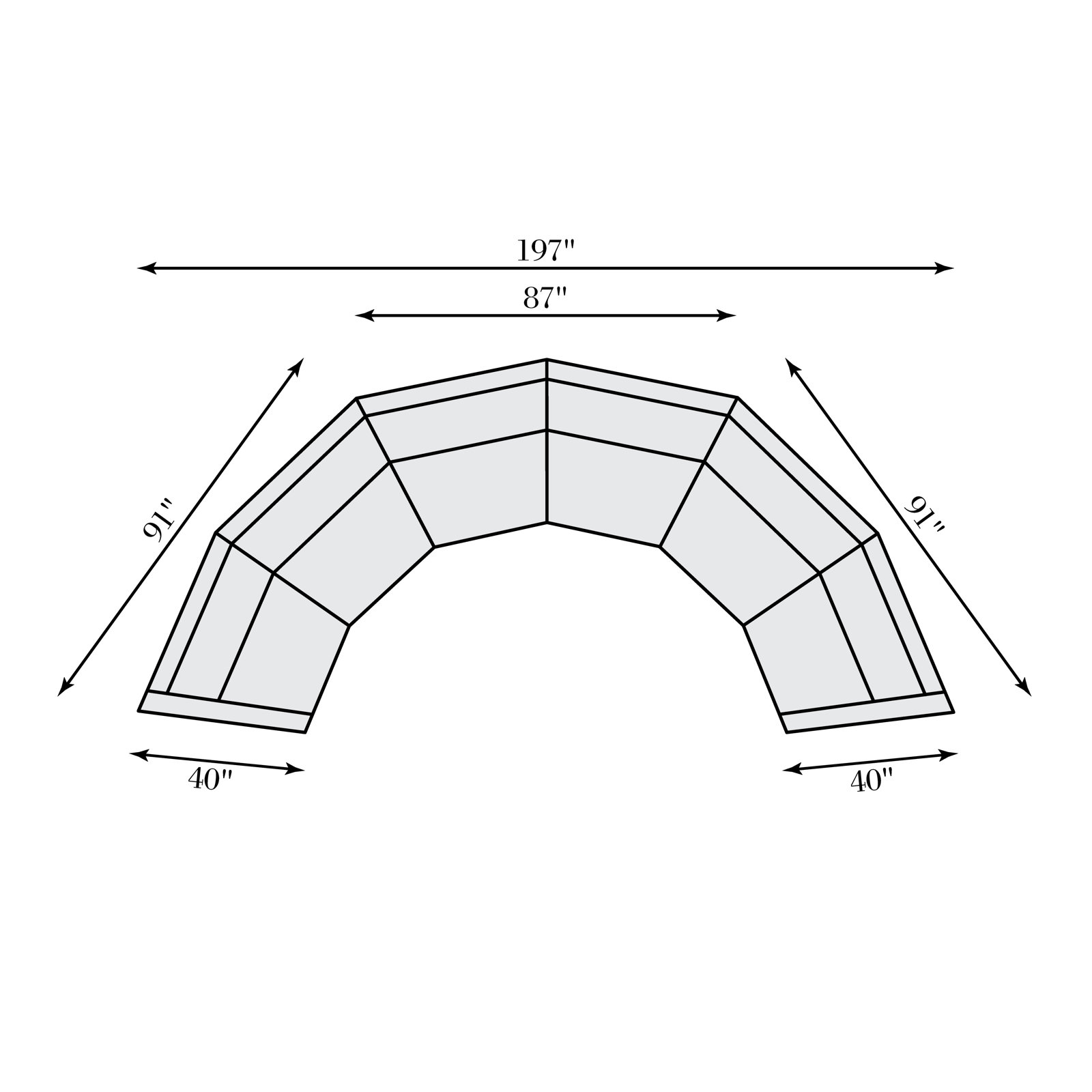 Soleil Upholstered Sectional