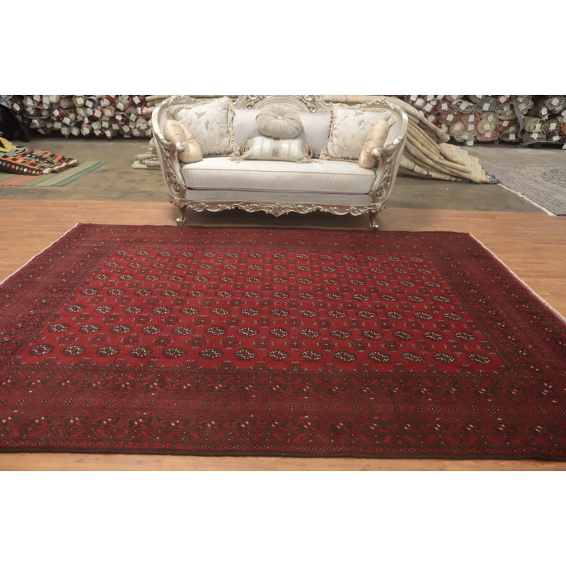 Tapis oriental éléphant à pieds afghans 8 x 11