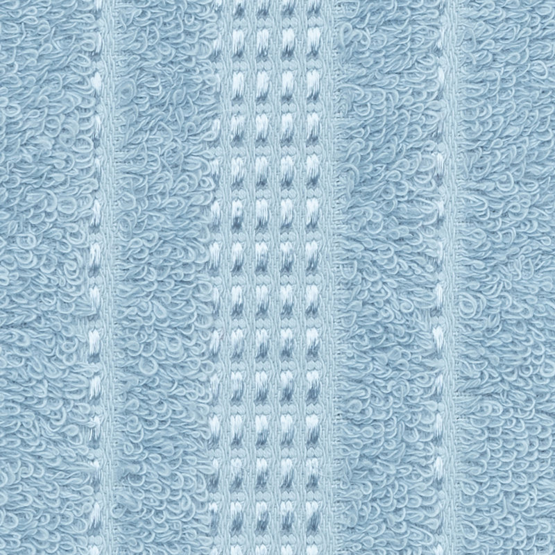 Ensemble de 2 serviettes de bain en coton turc, Bleu clair