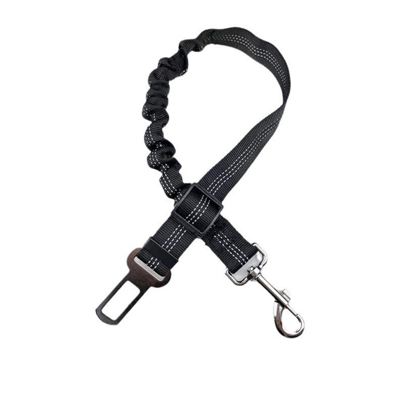 Ceinture de sécurité pour chien pour attache de sécurité réglable pour chien, Noir