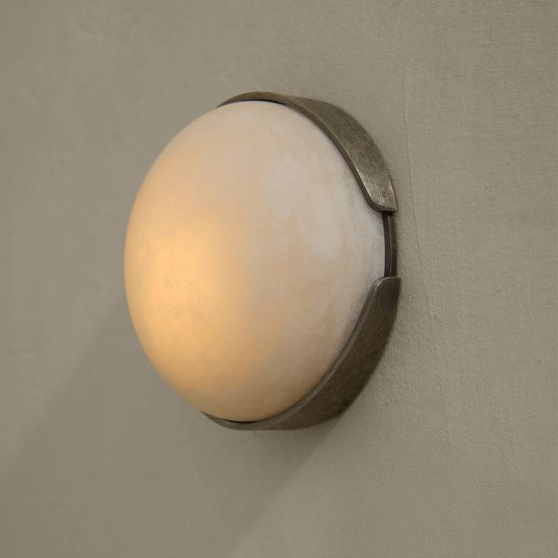 Elara Mini Flush Mount, White Bronze