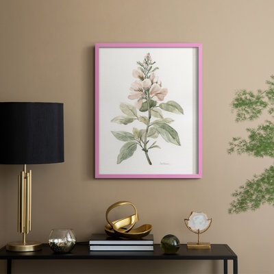 «Flea Market Botanical I», reproduction encadrée - bois massif