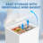 BANGSON Chest Freezer, Deep Freezer 5.0 Cu. Ft with Removable Basket
