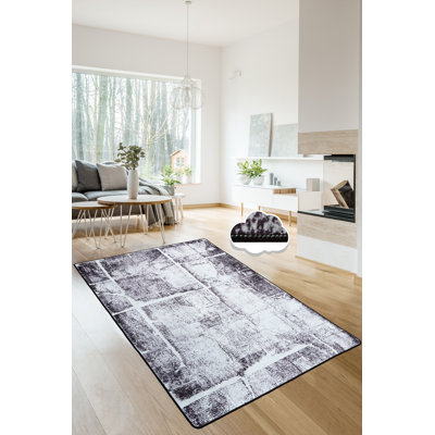Antibacterial Non-Slip Area Rug, 100% Polyester, 47.2 x 70.9 inches | 0.16 in Pile Height, Machine Washable, Durable Felt Base | Perfect for Living Room, Bedroom, & Dining Room | Soft, Stylish, and Easy to Maintain