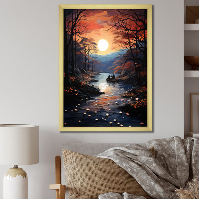 «Winters River Papercut I», impressions sur toile