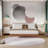 Floating Bed Frame with LED Lights-148831096