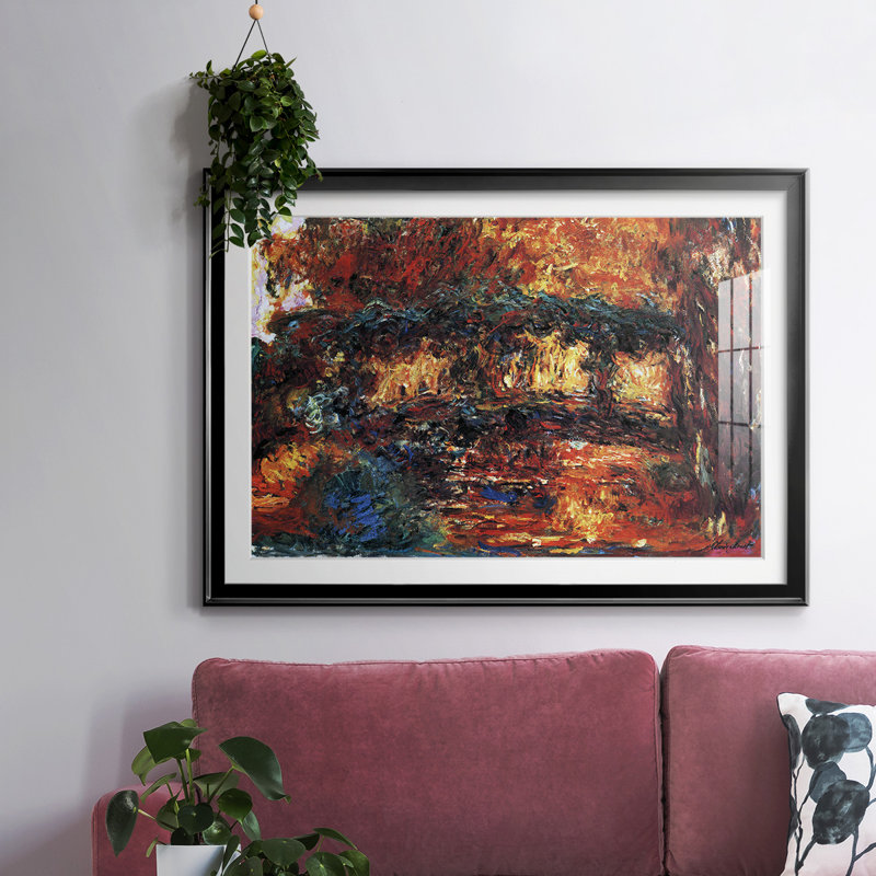 Le pont japonais # 2, Noir, H 15 po x l 21 po x P 1,5 po