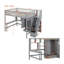 Lit mezzanine double avec bibliothèque, tiroirs, bureau et garde-robe gris-27592228