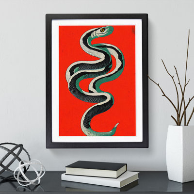 Painted Snake No.2 Abstract - Wall Art