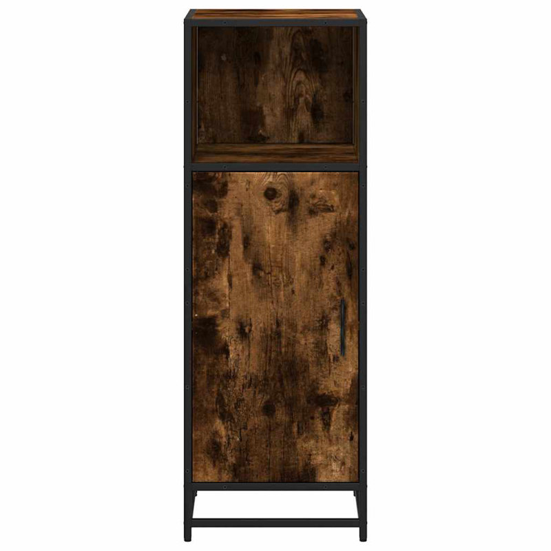 Armoire de salle de bain vidaXL, Chêne fumé