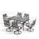 Rectangular 6 - Person Dining Set With Cushions