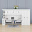 Lit escamotable simple avec garde-robe, armoire et bureau-538531633